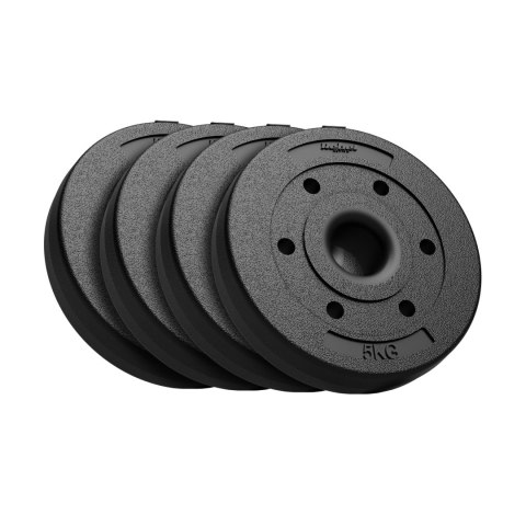 Obciążenie bitumiczne olimpijskie zestaw 4x5kg, otwór 51mm , REBEL ACTIVE