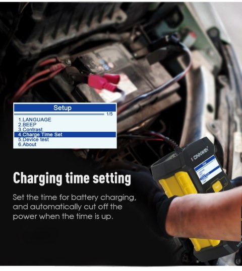 Miernik baterii Konnwei KW510