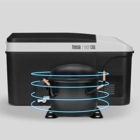 Profesjonalna lodówka turystyczna kompresorowa TEESA z funkcją mrożenia 13L DC12/24V AC 230V