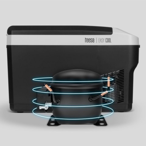 Profesjonalna lodówka turystyczna kompresorowa TEESA z funkcją mrożenia 25L DC12/24V AC 230V