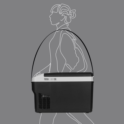 Profesjonalna lodówka turystyczna kompresorowa TEESA z funkcją mrożenia 25L DC12/24V AC 230V