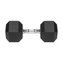 Hantel żeliwny gumowany HEX 22,5 kg REBEL ACTIVE