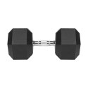Hantel żeliwny gumowany HEX 35 kg REBEL ACTIVE