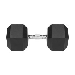 Hantel żeliwny gumowany HEX 35 kg REBEL ACTIVE