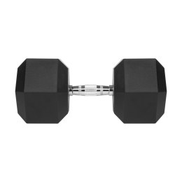 Hantel żeliwny gumowany HEX 40 kg REBEL ACTIVE