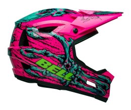 Kask full face BELL SANCTION 2 DLX MIPS bonehead gloss pink turquoise roz. XL (59-61 cm) (LIMITED EDITION) (NEW 2025)