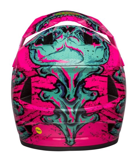 Kask full face BELL SANCTION 2 DLX MIPS bonehead gloss pink turquoise roz. XL (59-61 cm) (LIMITED EDITION) (NEW 2025)
