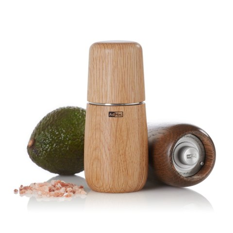 Młynek dębowy do soli lub pieprzu Yono XS - jasny