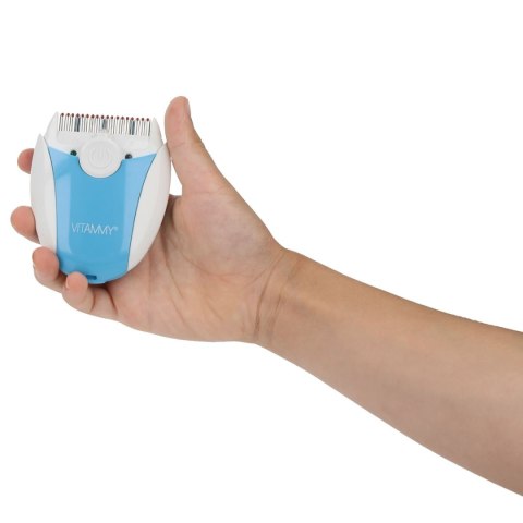 VITAMMY UFO NIEBIESKI Grzebień elektroniczny na wszy i gnidy, z latarką i alarmem