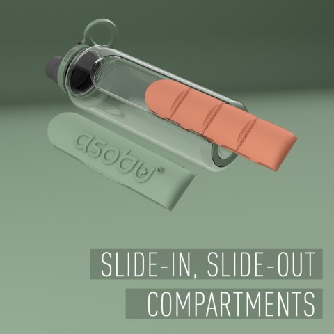 ASOBU Butelka ELECTROLYTE BASIL GREEN, 1,2L