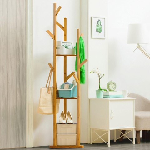 Bambusowy wieszak w kształcie drzewa - 165cm