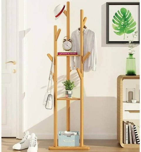 Bambusowy wieszak w kształcie drzewa - 165cm