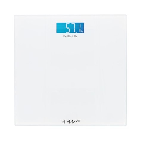 VITAMMY LAMINA Elektroniczna waga łazienkowa, precyzyjna i biała