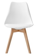 Krzesło nowoczesne Nantes DSW białe
