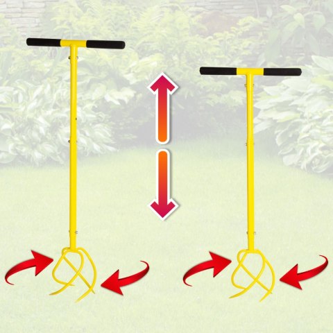 Kultywator aerator ręczny ogrodowy ERDE 90-99 cm
