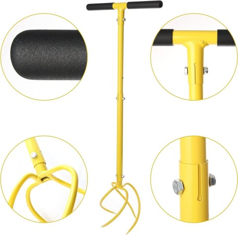 Kultywator aerator ręczny ogrodowy ERDE 90-99 cm