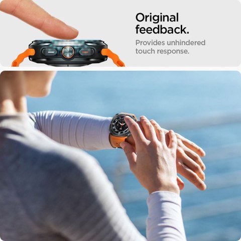 Spigen GLAS.TR EZ FIT 2-Pack - Szkło hartowane do Samsung Galaxy Watch Ultra 47 mm (2025/2024) (2 szt)