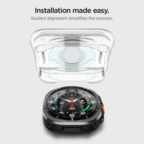 Spigen GLAS.TR EZ FIT 2-Pack - Szkło hartowane do Samsung Galaxy Watch Ultra 47 mm (2025/2024) (2 szt)