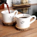 Zestaw Kubki do Kawy Herbaty Ceramiczne Serce Solidne 2 szt. ORION 210 ml