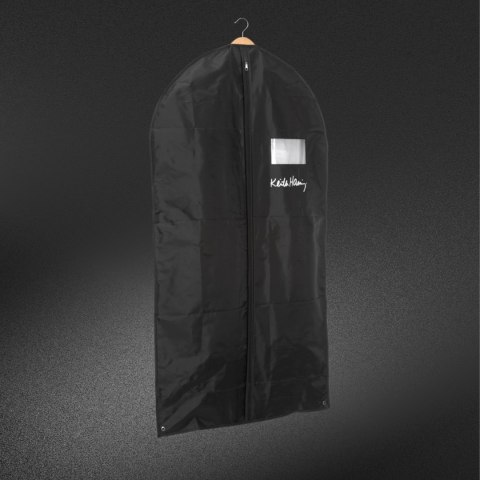 SERCE czarny organizer na płaszcz 60x100cm