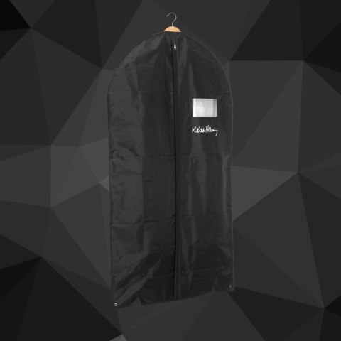 SERCE czarny organizer na płaszcz 60x100cm