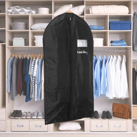 SERCE czarny organizer na płaszcz 60x100cm