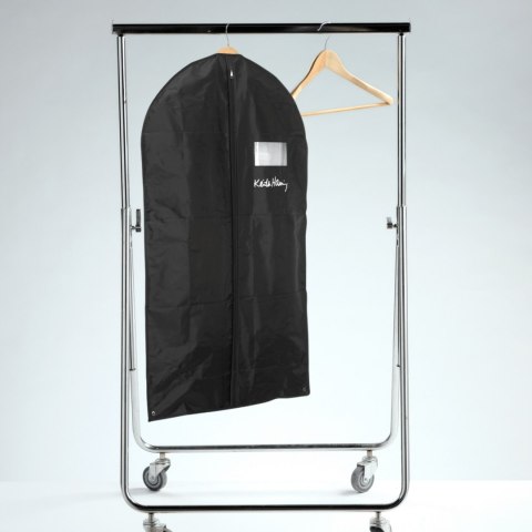 SERCE czarny organizer na płaszcz 60x100cm