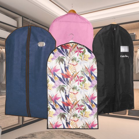 SERCE czarny organizer na płaszcz 60x100cm