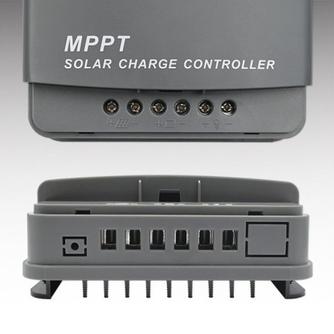 Qoltec Solarny regulator ładowania MPPT z czujnikiem temperatury 20A |12V / 24V | LCD | 2 x USB | Bluetooth | APP | GEL | LiFeP