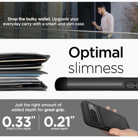 Spigen Slim Armor CS - Etui do Google Pixel 9 / 9 Pro (Czarny)