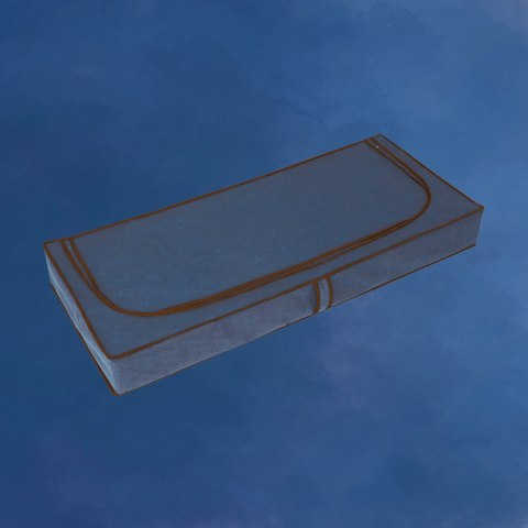 BLUE niebieski organizer do szafy na suwak 120x50x15cm