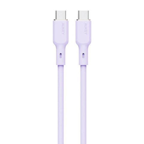 Kabel USB-C do USB-C Aukey CB-SCC102, 100W, 1.8m (lawendowy)