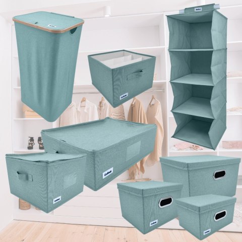 MINT zielony, ogranizer, pojemnik do szafy 29x29x18,50cm