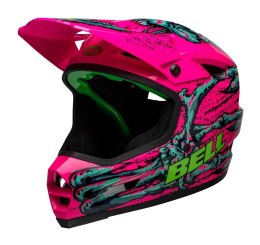 Kask full face BELL SANCTION 2 DLX MIPS bonehead gloss pink turquoise roz. L (57-59 cm) (LIMITED EDITION) (NEW 2025)
