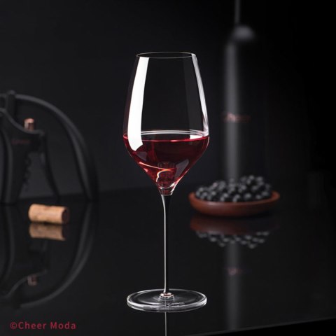 Kieliszek do wina Lava Premium czarno-brązowy