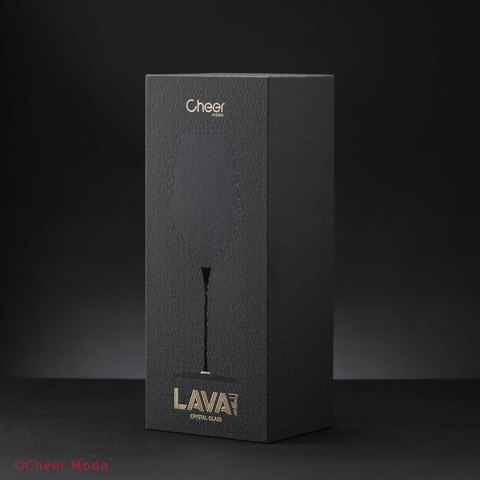 Kieliszek do wina Lava Premium czarno-brązowy