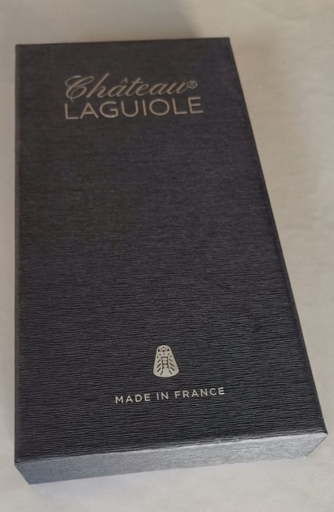 Korkociąg Château Laguiole z linii Grand Cru - drewno bukowe barwione na niebiesko