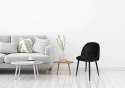 Krzesło tapicerowane SOUL Velvet czarne