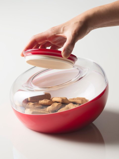 Słoik na ciastka czerwony