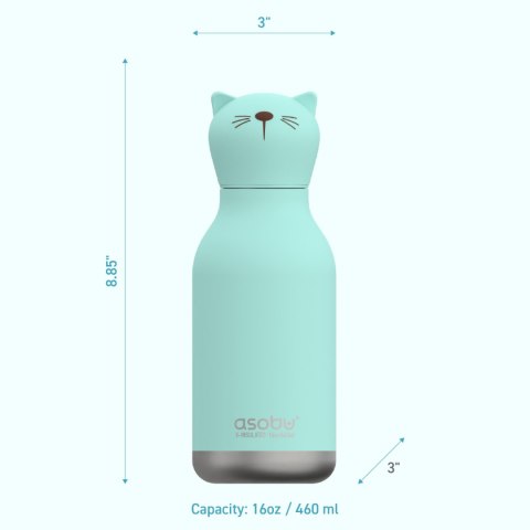 ASOBU butelka termiczna BESTIE BOTTLE CAT 460ml