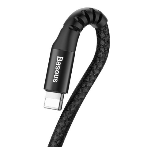 Kabel BASEUS Spring USB-A-Lightning 1m sprężynowy (czarny)