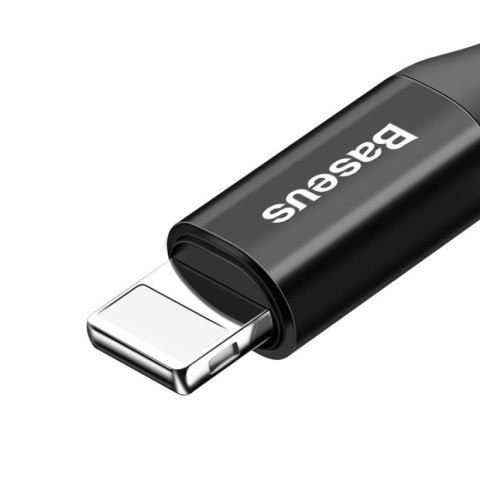 Kabel BASEUS Spring USB-A-Lightning 1m sprężynowy (czarny)