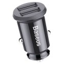 Ładowarka samochodowa BASEUS Grain 3.1A 5V 2x USB (czarna)
