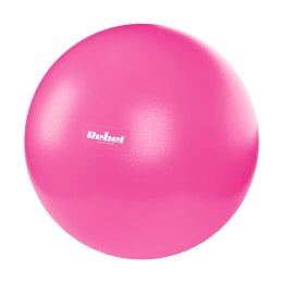 Mini piłka gimnastyczna do pilates rehabilitacyjna 25cm, kolor różowy, REBEL ACTIVE