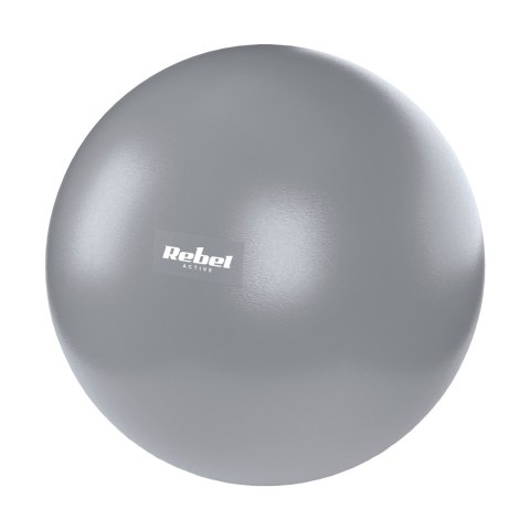 Mini piłka gimnastyczna do pilates rehabilitacyjna 25cm, kolor szary , REBEL ACTIVE