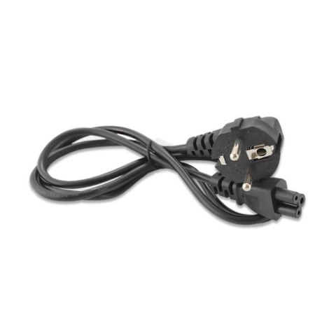 Qoltec Kabel zasilający IEC C5/SCHUKO | koniczynka | 3x0.75mm² | 1.2m