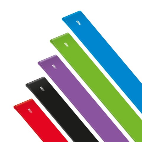 Zestaw gum do ćwiczeń TPE 2m - Flat Band Ls-1, 1,5-11,5 kg, 5 gum, REBEL ACTIVE