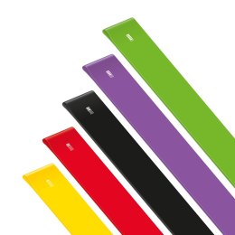 Zestaw gum do ćwiczeń lateksowe 2m - Flat Band LTs-1, 2,5-20 kg, 5 gum, REBEL ACTIVE