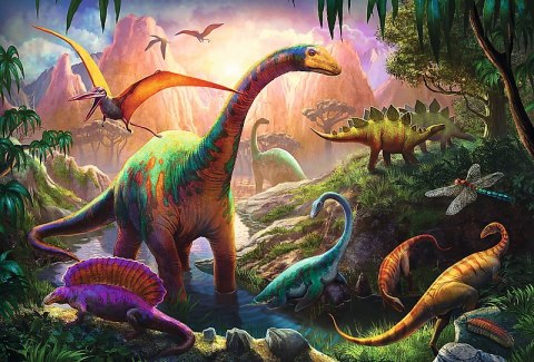 Trefl: Puzzle 100el. - Świat dinozaurów