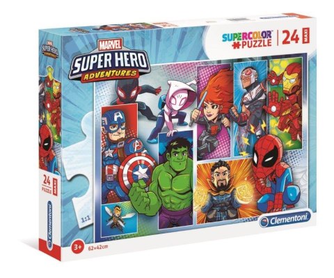 Puzzle 24el. Maxi Superhero | Clementoni